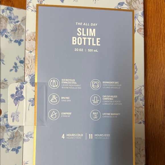 Stanley Blue and White Floral Bottle - Picture 2 of 2